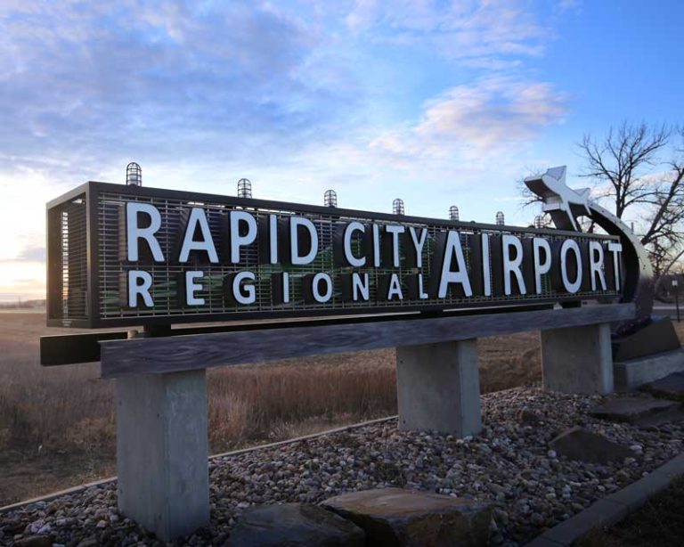 Sign at Rapid City Regional Airport