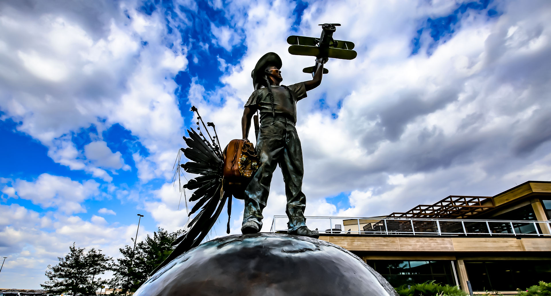 siouxperboystatue ✈️ Rapid City Regional Airport A sculpture of Siouxper Boy at Rapid City Regional Airport