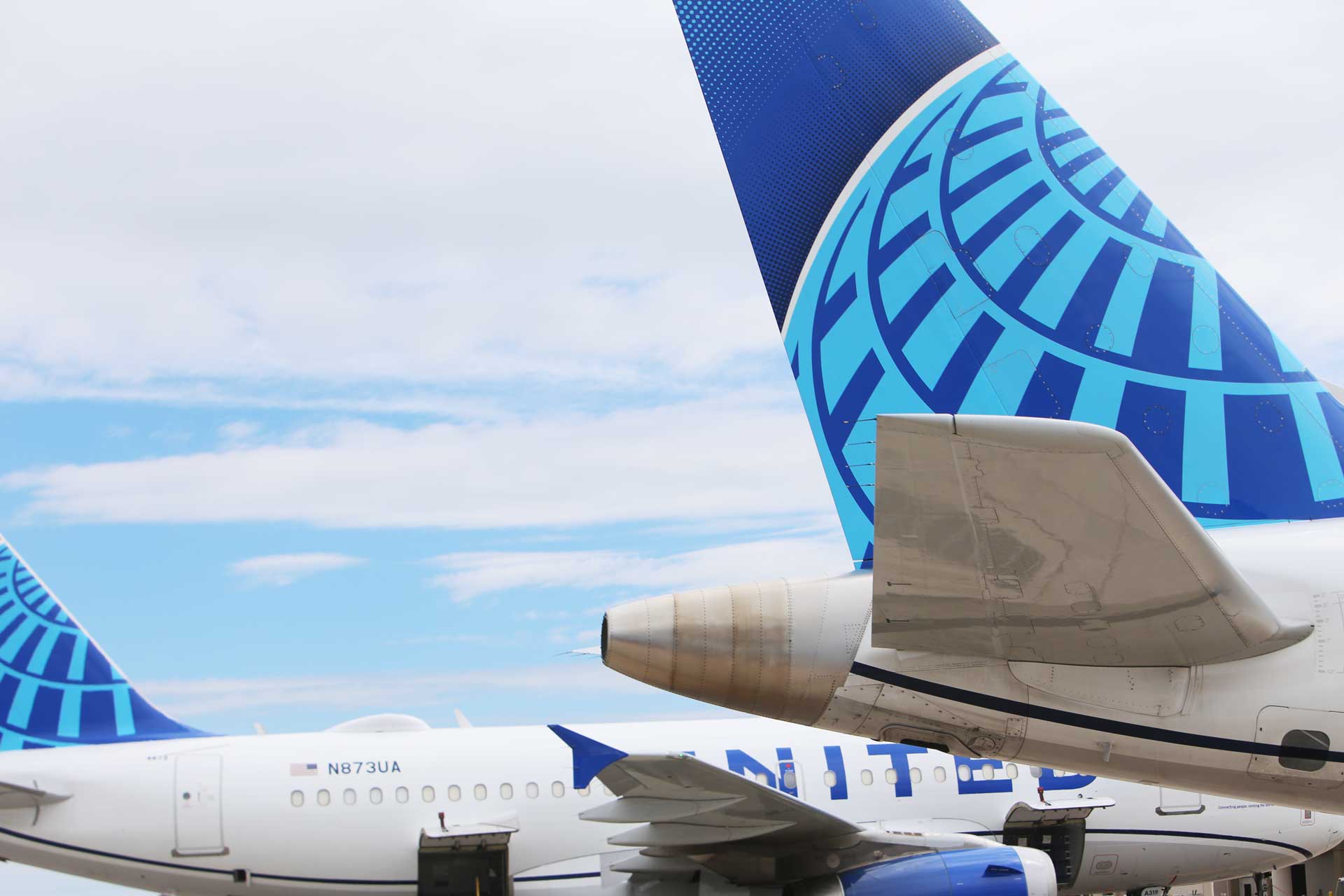 united-tails ✈️ Rapid City Regional Airport United Airlines jets in Rapid City South Dakota at Rapid City Regional Airport