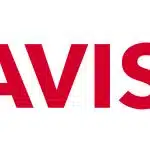 Avis Rental Car Avis logo: bold red wordmark on white background with registered trademark symbol
