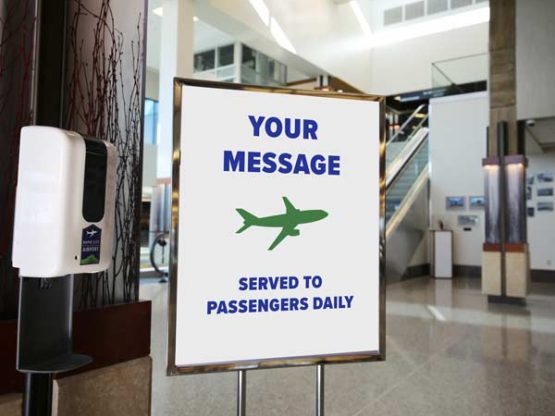 Printed Airport sign